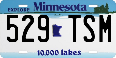 MN license plate 529TSM