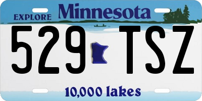 MN license plate 529TSZ