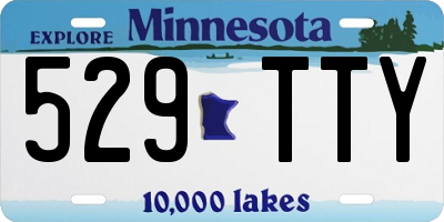 MN license plate 529TTY