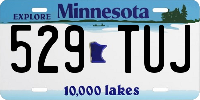 MN license plate 529TUJ
