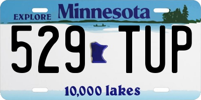 MN license plate 529TUP