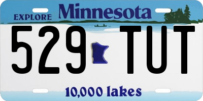 MN license plate 529TUT