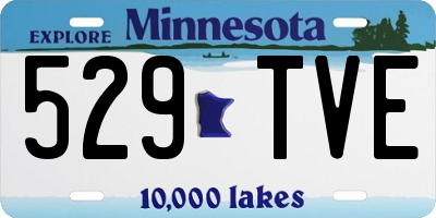MN license plate 529TVE