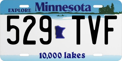 MN license plate 529TVF