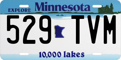 MN license plate 529TVM