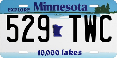 MN license plate 529TWC