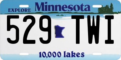 MN license plate 529TWI