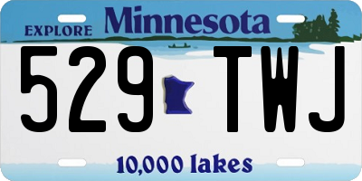 MN license plate 529TWJ