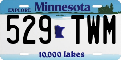 MN license plate 529TWM