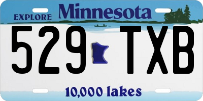 MN license plate 529TXB