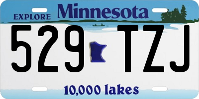 MN license plate 529TZJ