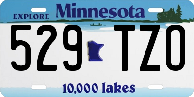MN license plate 529TZO
