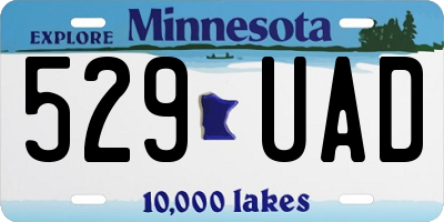 MN license plate 529UAD