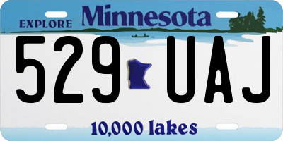 MN license plate 529UAJ