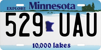 MN license plate 529UAU