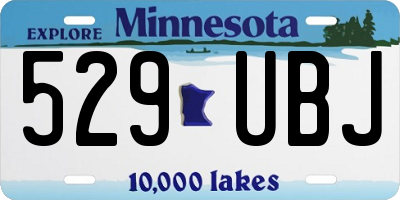 MN license plate 529UBJ