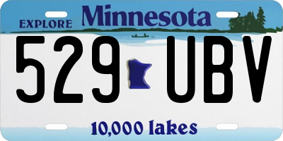 MN license plate 529UBV
