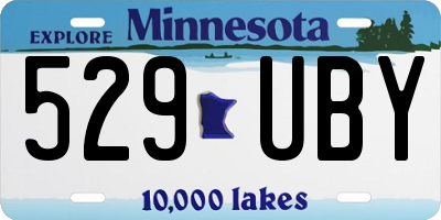 MN license plate 529UBY