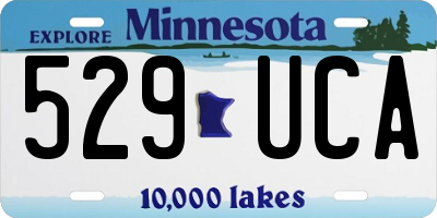 MN license plate 529UCA