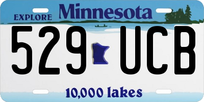 MN license plate 529UCB