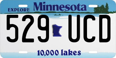 MN license plate 529UCD