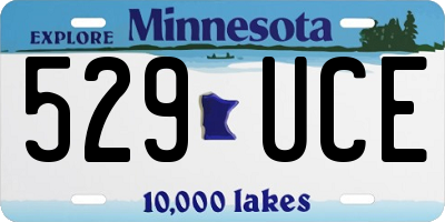 MN license plate 529UCE