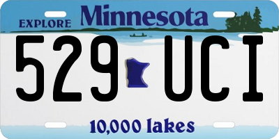 MN license plate 529UCI