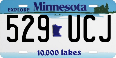 MN license plate 529UCJ