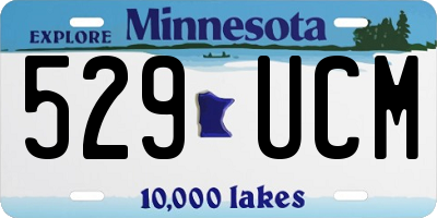 MN license plate 529UCM