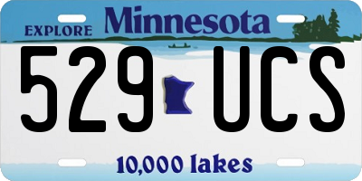 MN license plate 529UCS