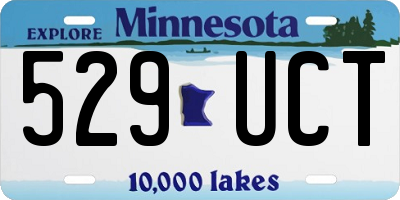 MN license plate 529UCT