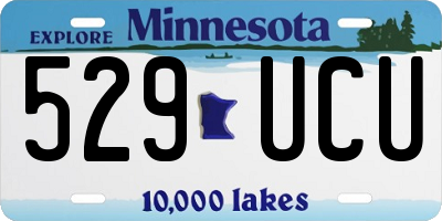 MN license plate 529UCU