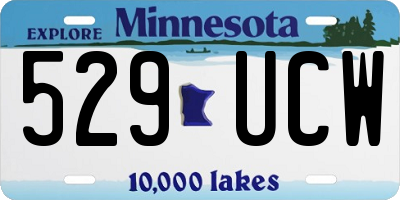 MN license plate 529UCW