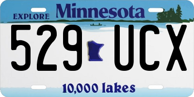 MN license plate 529UCX