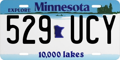 MN license plate 529UCY