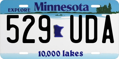 MN license plate 529UDA