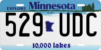 MN license plate 529UDC