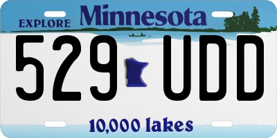 MN license plate 529UDD