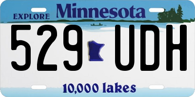 MN license plate 529UDH