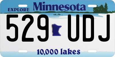 MN license plate 529UDJ