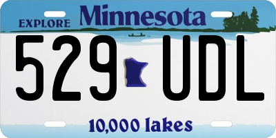 MN license plate 529UDL