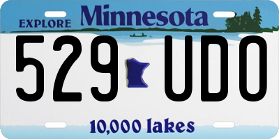 MN license plate 529UDO