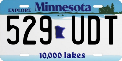 MN license plate 529UDT