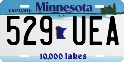 MN license plate 529UEA