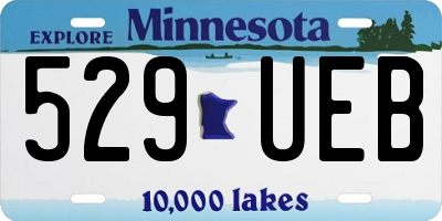 MN license plate 529UEB