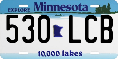 MN license plate 530LCB