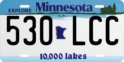 MN license plate 530LCC