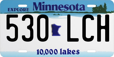 MN license plate 530LCH