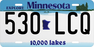 MN license plate 530LCQ