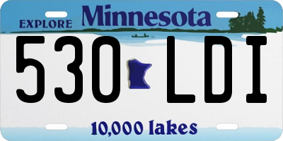 MN license plate 530LDI